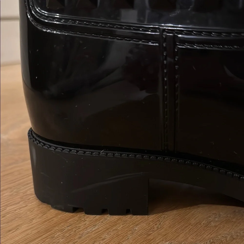 Valentino Rockstud Patent Rain Boots - Picture 15 of 15